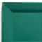 Hunter Green Square Plastic Dinner Plates - 9.5" (120 Plates)